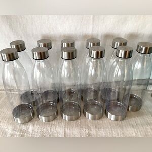 Party favors 11 22oz water bottles for vinyl stickers or paint fill gift bags.